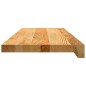 vidaXL Gradini 12 pz Marrone Chiaro 70x25x2 cm Legno Massello Rovere
