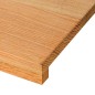 vidaXL Gradini 12 pz Marrone Chiaro 70x25x2 cm Legno Massello Rovere