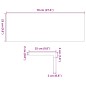 vidaXL Gradini 12 pz Marrone Chiaro 70x25x2 cm Legno Massello Rovere