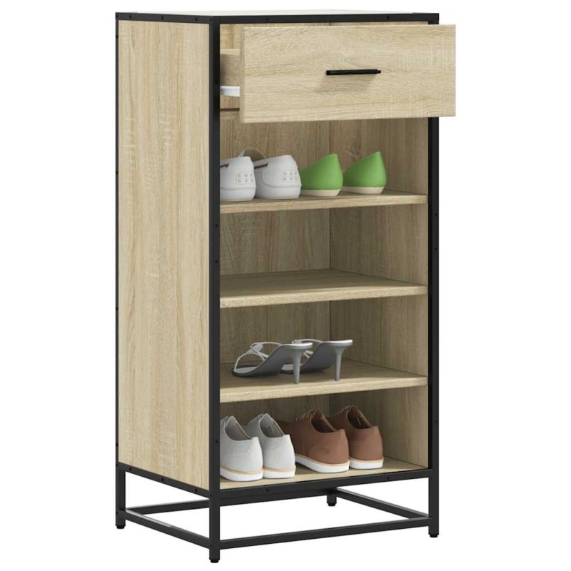 vidaXL Scarpiera Rovere Sonoma 48x38x97,5 cm in Legno Multistrato