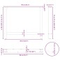 vidaXL Gambe per Tavolino Antracite 2 pz 90x(72-73) cm Acciaio