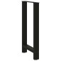 vidaXL Gambe per Tavolino Nero 2 pz 40x(90-91) cm Acciaio vidaXL Gambe per Tavolino Nero 2 pz 40x(90-91) cm Acciaio