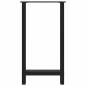 vidaXL Gambe per Tavolino Nero 2 pz 40x(90-91) cm Acciaio vidaXL Gambe per Tavolino Nero 2 pz 40x(90-91) cm Acciaio