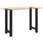 vidaXL Gambe per Tavolino Nero 2 pz 40x(90-91) cm Acciaio vidaXL Gambe per Tavolino Nero 2 pz 40x(90-91) cm Acciaio