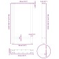 vidaXL Gambe per Tavolino Nero 2 pz 40x(90-91) cm Acciaio vidaXL Gambe per Tavolino Nero 2 pz 40x(90-91) cm Acciaio