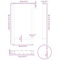 vidaXL Gambe per Tavolino Antracite 2 pz 40x(90-91) cm Acciaio