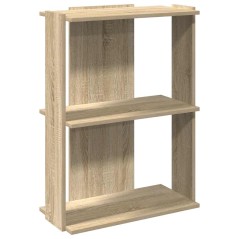 vidaXL Libreria 3 Ripiani Rovere Sonoma 60x30x80 cm Legno Multistrato