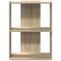 vidaXL Libreria 3 Ripiani Rovere Sonoma 60x30x80 cm Legno Multistrato