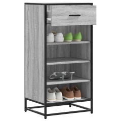 vidaXL Scarpiera Grigio Sonoma 48x38x97,5 cm in Legno Multistrato