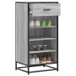 vidaXL Scarpiera Grigio Sonoma 48x38x97,5 cm in Legno Multistrato