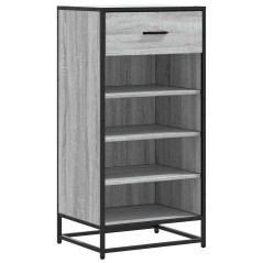vidaXL Scarpiera Grigio Sonoma 48x38x97,5 cm in Legno Multistrato