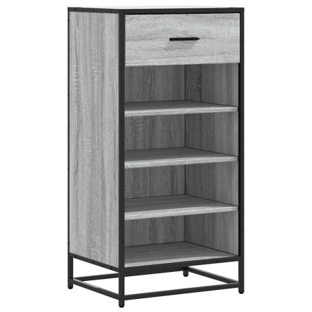 vidaXL Scarpiera Grigio Sonoma 48x38x97,5 cm in Legno Multistrato