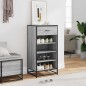 vidaXL Scarpiera Grigio Sonoma 48x38x97,5 cm in Legno Multistrato