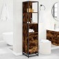 vidaXL Armadietto Bagno Rovere Fumo 35x37,5x166cm in Legno Multistrato