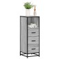 vidaXL Armadietto Bagno Grigio Sonoma 35x37,5x100 cm Legno Multistrato