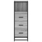 vidaXL Armadietto Bagno Grigio Sonoma 35x37,5x100 cm Legno Multistrato