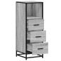 vidaXL Armadietto Bagno Grigio Sonoma 35x37,5x100 cm Legno Multistrato