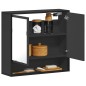 vidaXL Armadietto Specchio da Bagno Nero 65x20x60 cm Legno Multistrato vidaXL Armadietto Specchio da Bagno Nero 65x20x60 cm Legno Multistrato