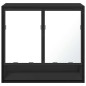 vidaXL Armadietto Specchio da Bagno Nero 65x20x60 cm Legno Multistrato vidaXL Armadietto Specchio da Bagno Nero 65x20x60 cm Legno Multistrato