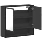 vidaXL Armadietto Specchio da Bagno Nero 65x20x60 cm Legno Multistrato vidaXL Armadietto Specchio da Bagno Nero 65x20x60 cm Legno Multistrato