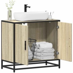 vidaXL Mobile Lavabo da Bagno Rovere Sonoma 65x33x60 cm in Truciolato