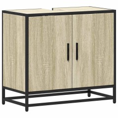 vidaXL Mobile Lavabo da Bagno Rovere Sonoma 65x33x60 cm in Truciolato