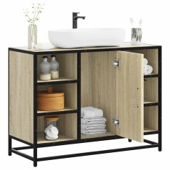 vidaXL Mobile Lavabo Bagno Rovere Sonoma 60x30x60 cm Legno Multistrato