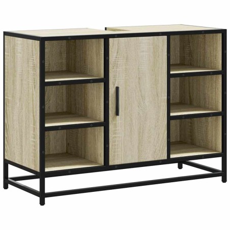 vidaXL Mobile Lavabo Bagno Rovere Sonoma 60x30x60 cm Legno Multistrato