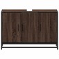 vidaXL Mobile Lavabo Bagno Rovere Marrone 90x33x60cm Legno Multistrato