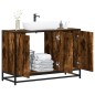 vidaXL Mobile Lavabo Bagno Rovere Fumo 90x33x60 cm Legno Multistrato vidaXL Mobile Lavabo Bagno Rovere Fumo 90x33x60 cm Legno Multistrato