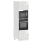 vidaXL Armadi Forno 2 pz Kalmar Bianchi Lucido in Legno Multistrato