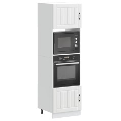 vidaXL Armadi Forno 2 pz Kalmar Bianchi in Legno Multistrato