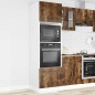 vidaXL Armadi Forno 2 pz Lucca Rovere Fumo in Legno Multistrato