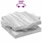 vidaXL Tavolino da Caffè Girevole a 360 Gradi Grigio 90x90x34,5 cm