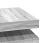 vidaXL Tavolino da Caffè Girevole a 360 Gradi Grigio 90x90x34,5 cm