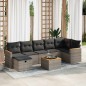 vidaXL Set Divano da Giardino 8 pz con Cuscini Grigio in Polyrattan vidaXL Set Divano da Giardino 8 pz con Cuscini Grigio in Polyrattan