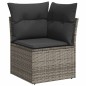 vidaXL Set Divano da Giardino 8 pz con Cuscini Grigio in Polyrattan vidaXL Set Divano da Giardino 8 pz con Cuscini Grigio in Polyrattan