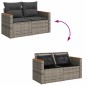 vidaXL Set Divano da Giardino 8 pz con Cuscini Grigio in Polyrattan vidaXL Set Divano da Giardino 8 pz con Cuscini Grigio in Polyrattan