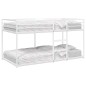 vidaXL Letto a Castello senza Materasso Bianco 75x190 cm in Acciaio vidaXL Letto a Castello senza Materasso Bianco 75x190 cm in Acciaio