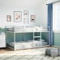 vidaXL Letto a Castello senza Materasso Bianco 75x190 cm in Acciaio vidaXL Letto a Castello senza Materasso Bianco 75x190 cm in Acciaio