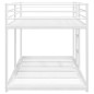 vidaXL Letto a Castello senza Materasso Bianco 75x190 cm in Acciaio vidaXL Letto a Castello senza Materasso Bianco 75x190 cm in Acciaio