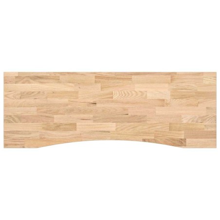 vidaXL Piano Scrivania 140x60x2,5 cm Rovere Massello Non Trattato