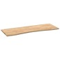 vidaXL Piano Scrivania 140x60x2,5 cm Rovere Massello Non Trattato vidaXL Piano Scrivania 140x60x2,5 cm Rovere Massello Non Trattato