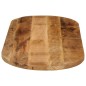 vidaXL Piano Tavolo 100x50x2,5 cm Ovale Legno Massello Grezzo di Mango vidaXL Piano Tavolo 100x50x2,5 cm Ovale Legno Massello Grezzo di Mango
