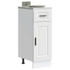 vidaXL Base da Cucina Porto Bianco in Legno Multistrato