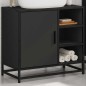 vidaXL Mobile Lavabo da Bagno Nero 65x33x60 cm in Legno Multistrato