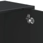 vidaXL Mobile Lavabo da Bagno Nero 65x33x60 cm in Legno Multistrato