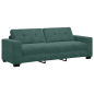Set di Divani a 2 Pezzi con Cuscini in Velluto Verde Scuro Set di Divani a 2 Pezzi con Cuscini in Velluto Verde Scuro