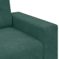 Set di Divani a 2 Pezzi con Cuscini in Velluto Verde Scuro Set di Divani a 2 Pezzi con Cuscini in Velluto Verde Scuro