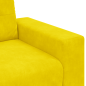 Set Divano a 2 Pezzi con Cuscini in Velluto Giallo